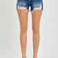 RISEN Full Size High Rise Distressed Denim Shorts