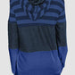 Striped Drawstring Long Sleeve Hoodie