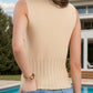 Turtleneck Knit Tank