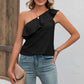 Eyelet One-Shoulder Tank