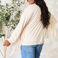 Celeste Full Size Fringe Detail Long Sleeve Blouse