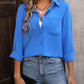 Mandy Button Up Collared Neck Long Sleeve Shirt