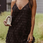 Fringe V-Neck Mini Cami Dress