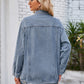 Button Up Long Sleeve Denim Jacket