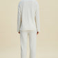 Double Take Full Size Cable-Knit Long Sleeve Top and Pants Set