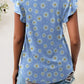 Printed Round Neck Short Sleeve T-Shirt