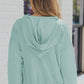 Ribbed Drop Shoulder Hoodie