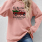 Graphic Round Neck Long Sleeve Sweatshirt