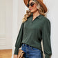 Johnny Collar Long Sleeve Top