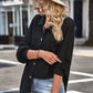 Waffle-Knit Collared Neck Dropped Shoulder Shirt