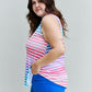 Heimish Love Yourself Full Size Multicolored Striped Sleeveless Round Neck Top