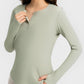 Round Neck Long Sleeve Sport Top