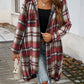 Devine Plaid Zip Up Hooded Coat