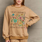 Simply Love Full Size CREATE HAPPINESS  GROW POSITIVITY Graphic Sweatshirt