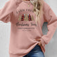 Graphic Round Neck Long Sleeve Sweatshirt