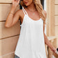 Eyelet Scoop Neck Spaghetti Strap Cami