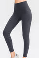 Wide Waistband Slim Fit Long Sports Pants Dark Grey