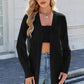 Open Front Long Sleeve Cardigan