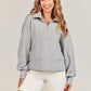 Half Zip Up Collared Sweatshirts