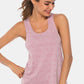 Full Size Scoop Neck Wide Strap Active Tank