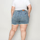 Judy Blue Full Size Button Fly Raw Hem Denim Shorts