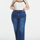 BAYEAS Full Size High Waist Cat's Whisker Wide Leg Jeans