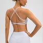 Crisscross Spaghetti Strap Active Cami