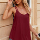 Eyelet Scoop Neck Spaghetti Strap Cami