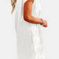 Textured Round Neck Cap Sleeve Dress