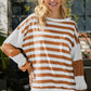 Striped Dropped Shoulder Sweatshirt