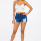 American Bazi High Waist Distressed Denim Shorts