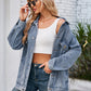 Button Up Long Sleeve Denim Jacket