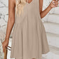 Plunge Wide Strap Mini Tank Dress