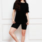 Round Neck Short Sleeve T-Shirt and Shorts Set