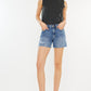 Kancan Distressed High Waist Denim Shorts