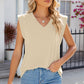 V-Neck Cap Sleeve Tank