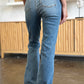 Judy Blue Full Size Distressed Raw Hem Bootcut Jeans