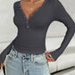 Devine V-Neck Long Sleeve T-Shirt