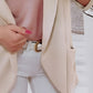 Collared Neck Long Sleeve Blazer