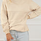 Striped Round Neck Long Sleeve Sweatshirt