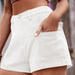 High Waist Denim Shorts with Pockets