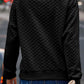 Texture Round Neck Long Sleeve Sweatshirt