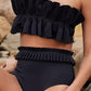 Ruffled Tie Back Two-Piece Swim Set