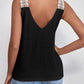 Full Size Lace Detail V-Neck Tank