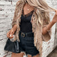 Fringe Open Front Half Sleeve Poncho