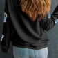 Ghost Round Neck Long Sleeve Sweatshirt