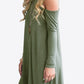 Cold-Shoulder Long Sleeve Round Neck Dress