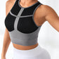 Color Block Round Neck Active Tank