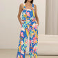 Printed Wide Strap Top and Pants Set