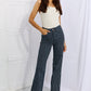 Judy Blue Cassidy Full Size High Waisted Tummy Control Striped Straight Jeans